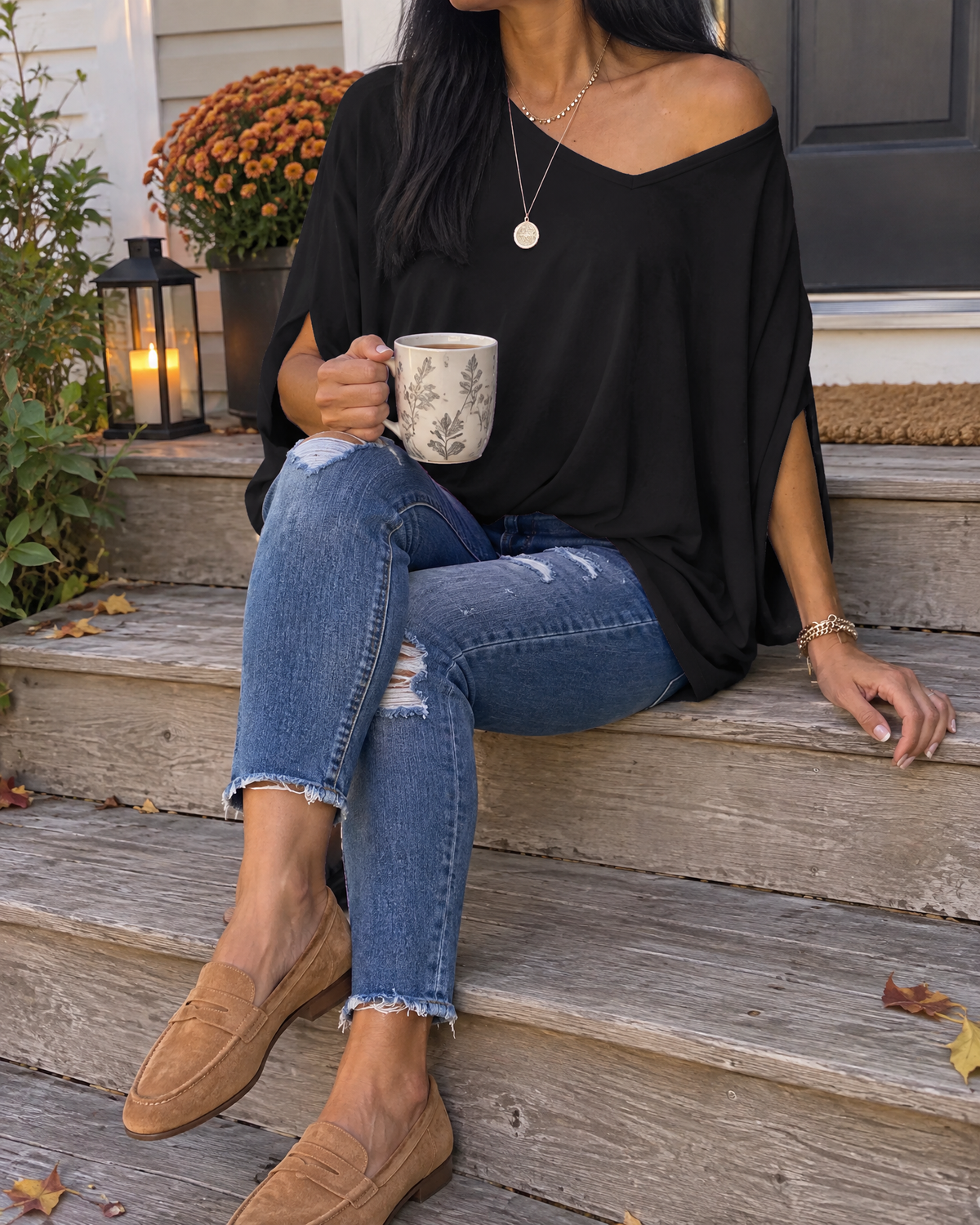 Elise - Batwing Oversized Tee