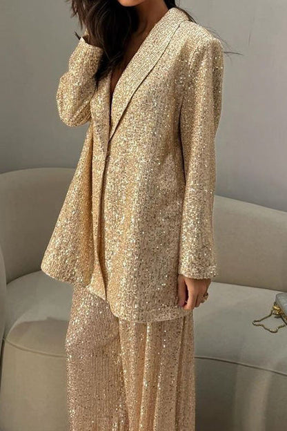 Sequined Suit Jacket