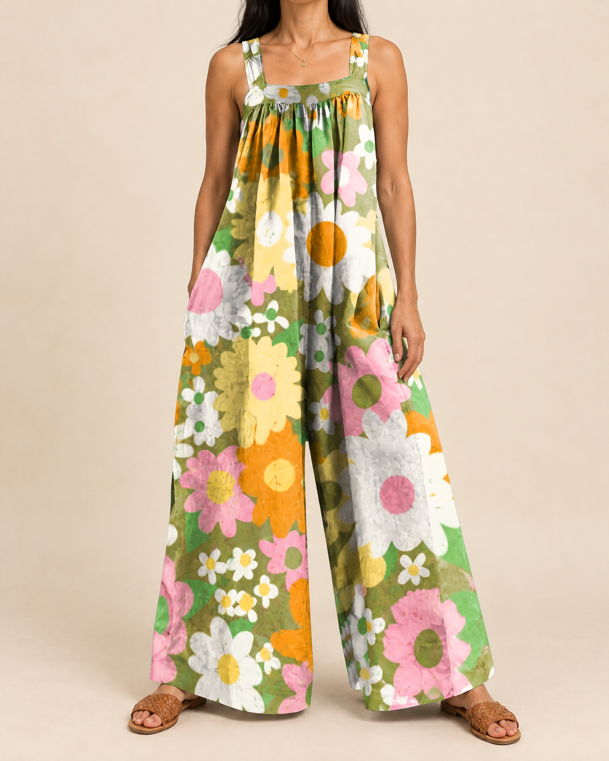 Clemence - Floral Wide Leg Jumpsuit