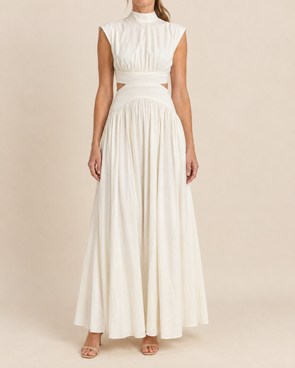 Diane - Mock Neck Cut Out Maxi Dress
