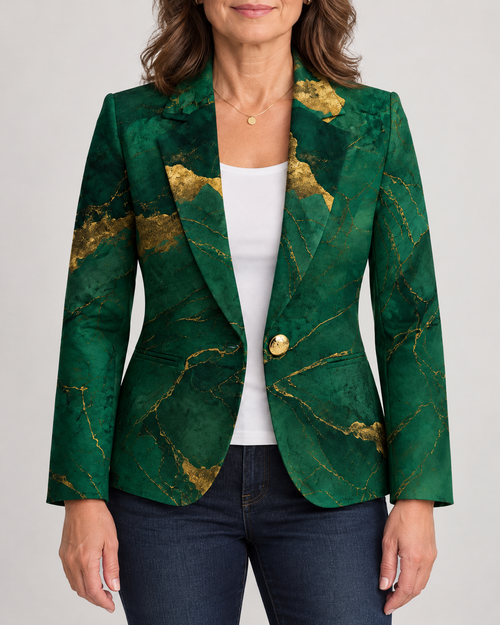 Josephine - Marble Print Blazer