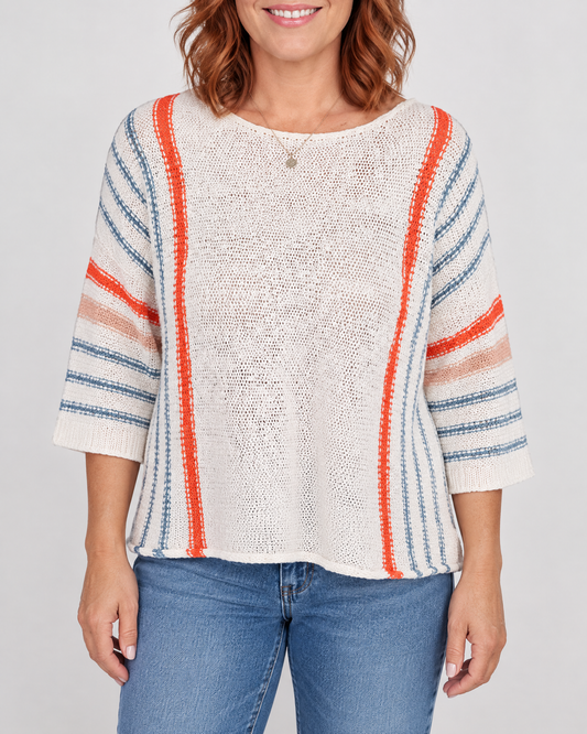 Emmeline - Striped Knit Pullover