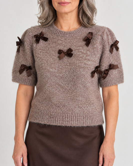 Juliette - Bow Sweater Top