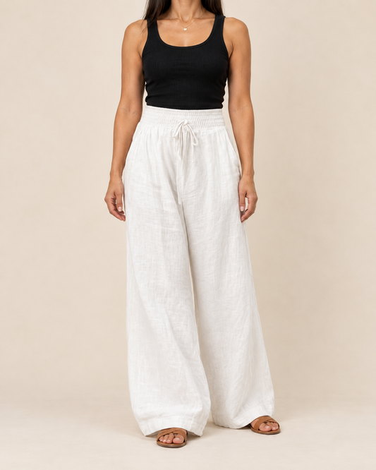 Manon - Wide Leg Drawstring Pants