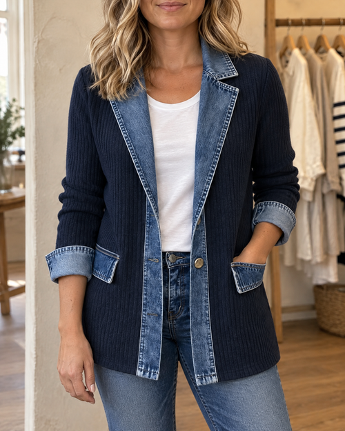 Clarisse - Knit and Denim Jacket