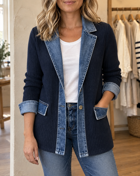 Clarisse - Knit and Denim Jacket