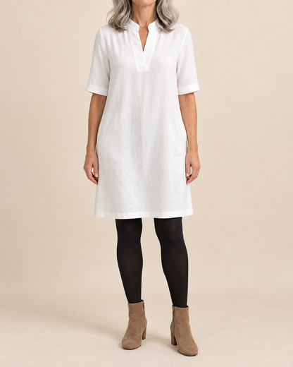 Irene - Notch Neck Shift Dress
