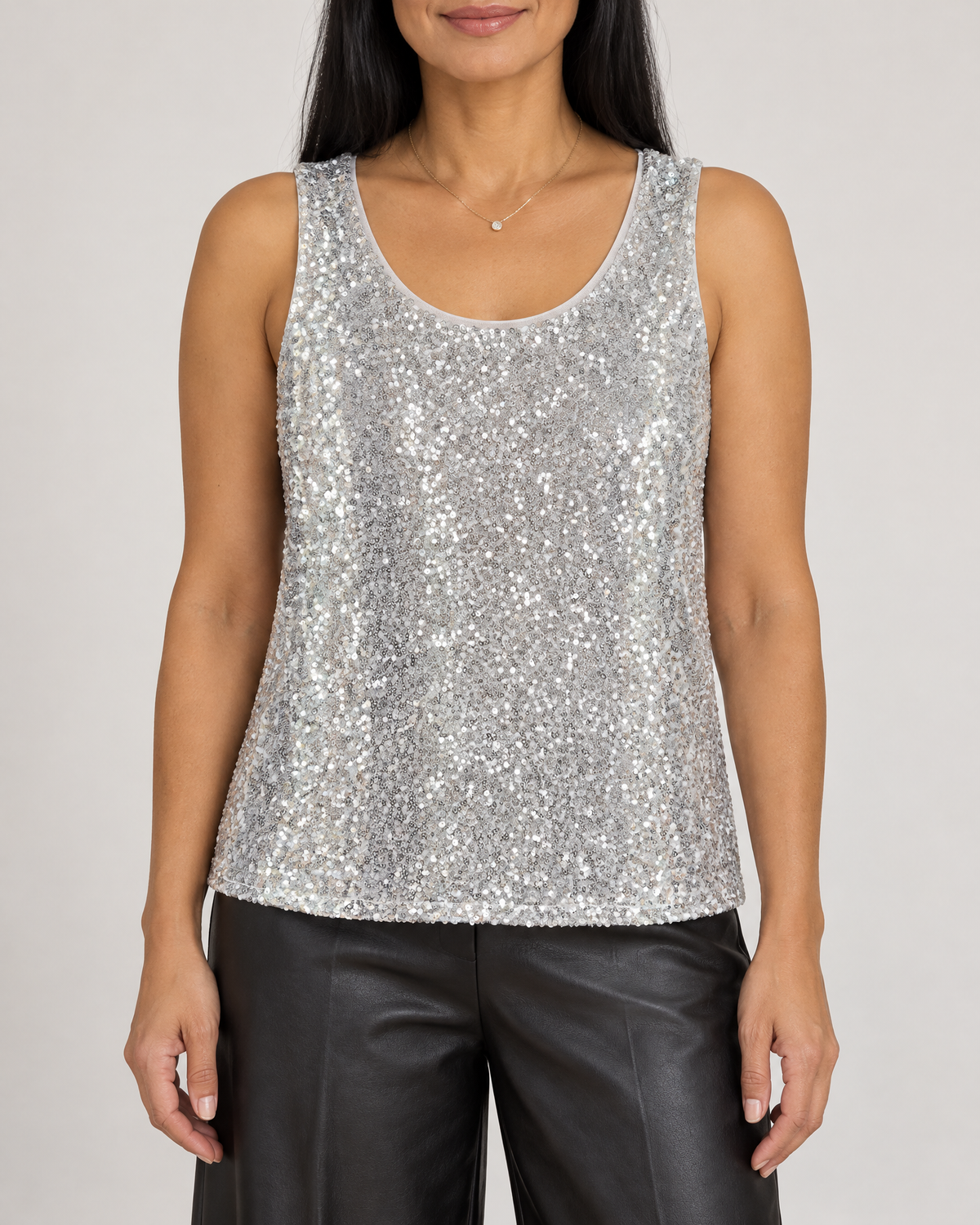 Blanche - Sequin Tank Top
