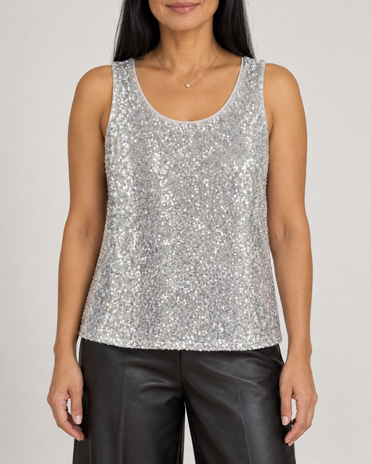 Blanche - Sequin Tank Top