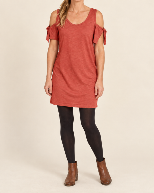 Yvette - Cold Shoulder Tee Dress