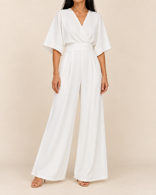 Eleonore - Kimono Sleeve Wide Leg Jumpsuit