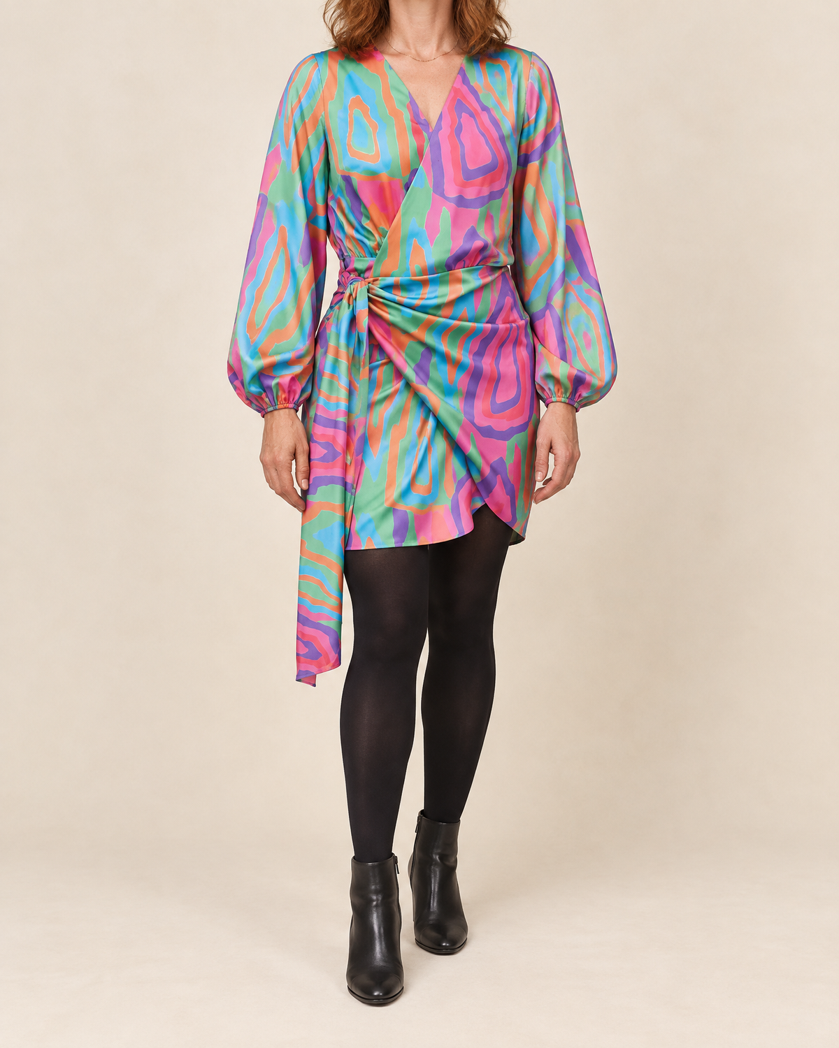 Colombe - Printed Wrap Dress