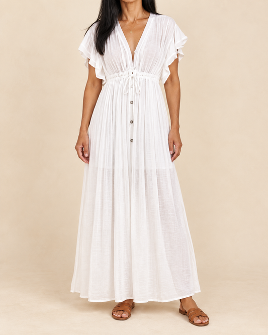 Solange - Button Front Maxi Dress
