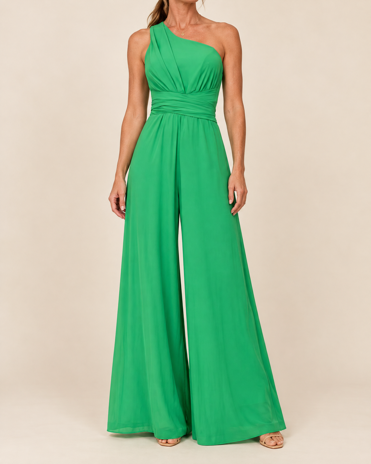 Constance - One Shoulder Wide Leg Jumpsuit
