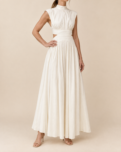 Diane - Mock Neck Cut Out Maxi Dress