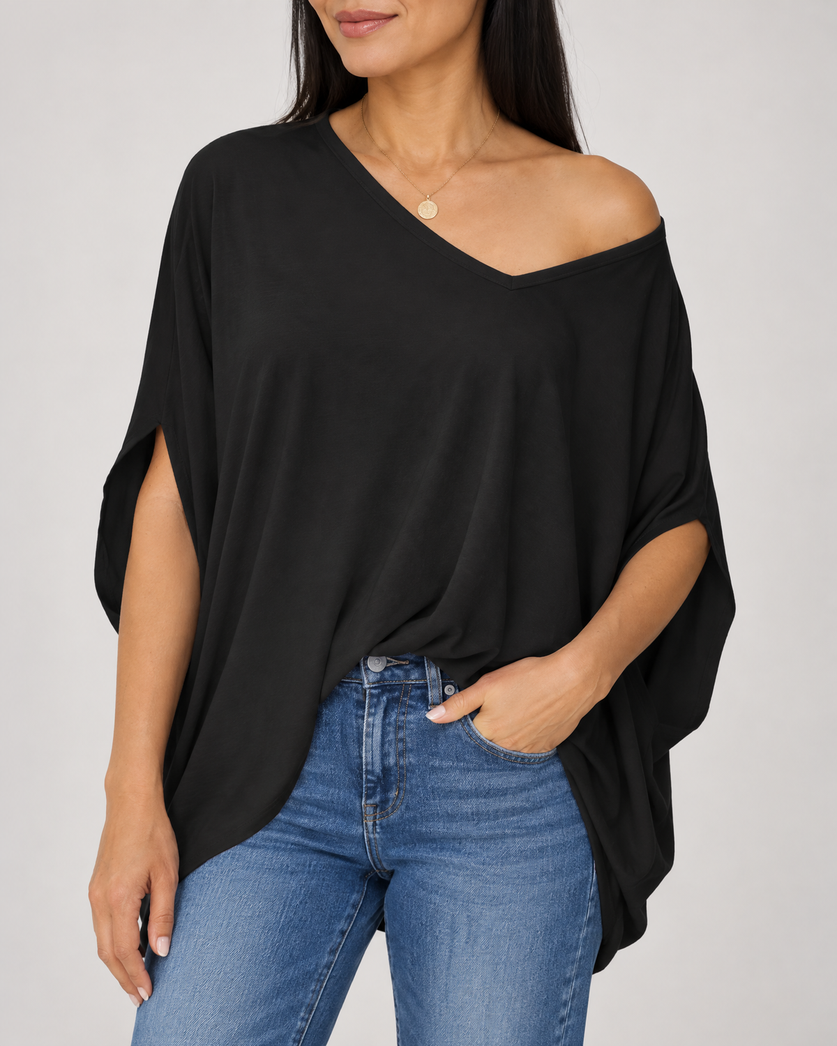 Elise - Batwing Oversized Tee