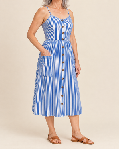 Agathe - Button Front Cami Dress