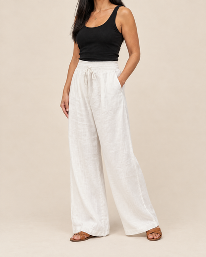 Manon - Wide Leg Drawstring Pants