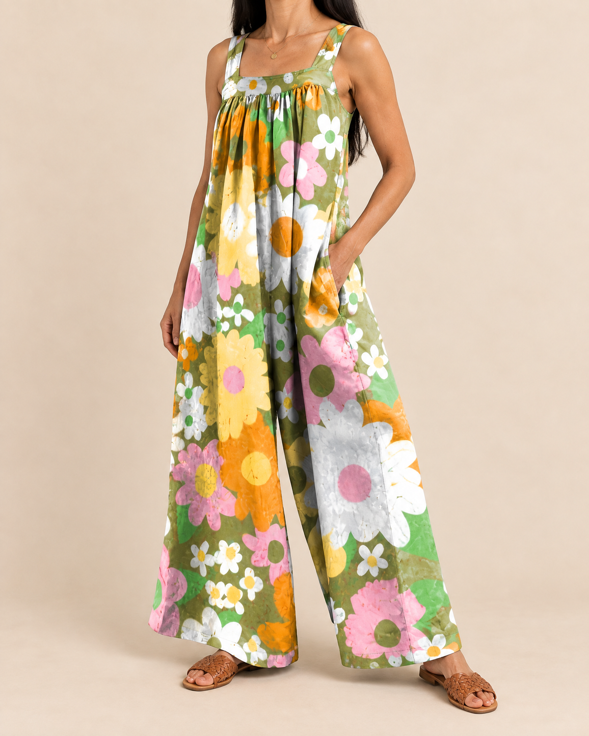 Clemence - Floral Wide Leg Jumpsuit
