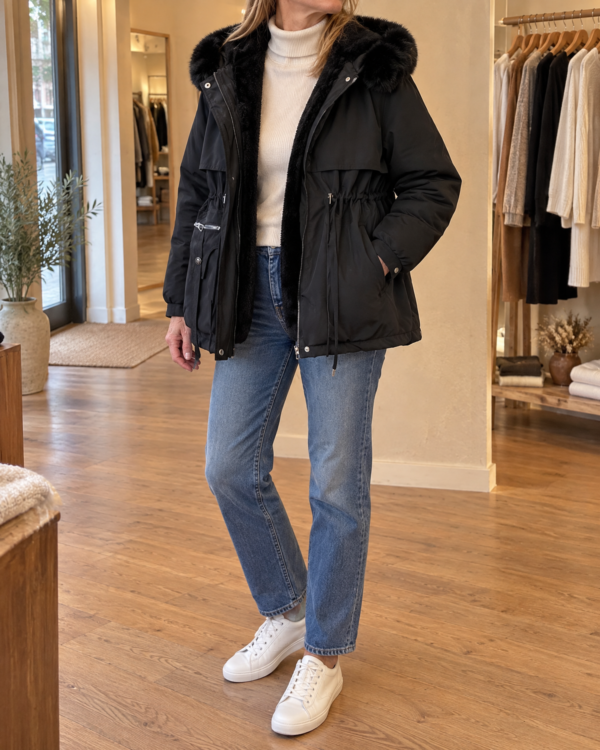Brigitte - Faux Fur Hooded Parka