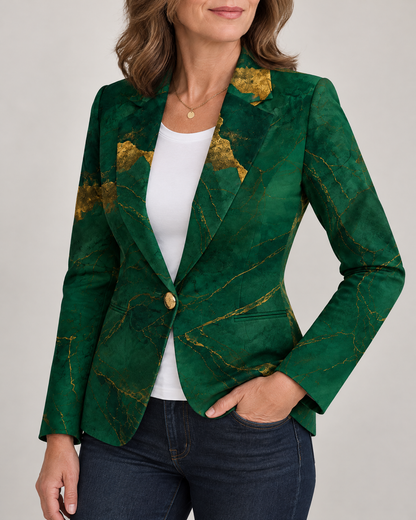 Josephine - Marble Print Blazer