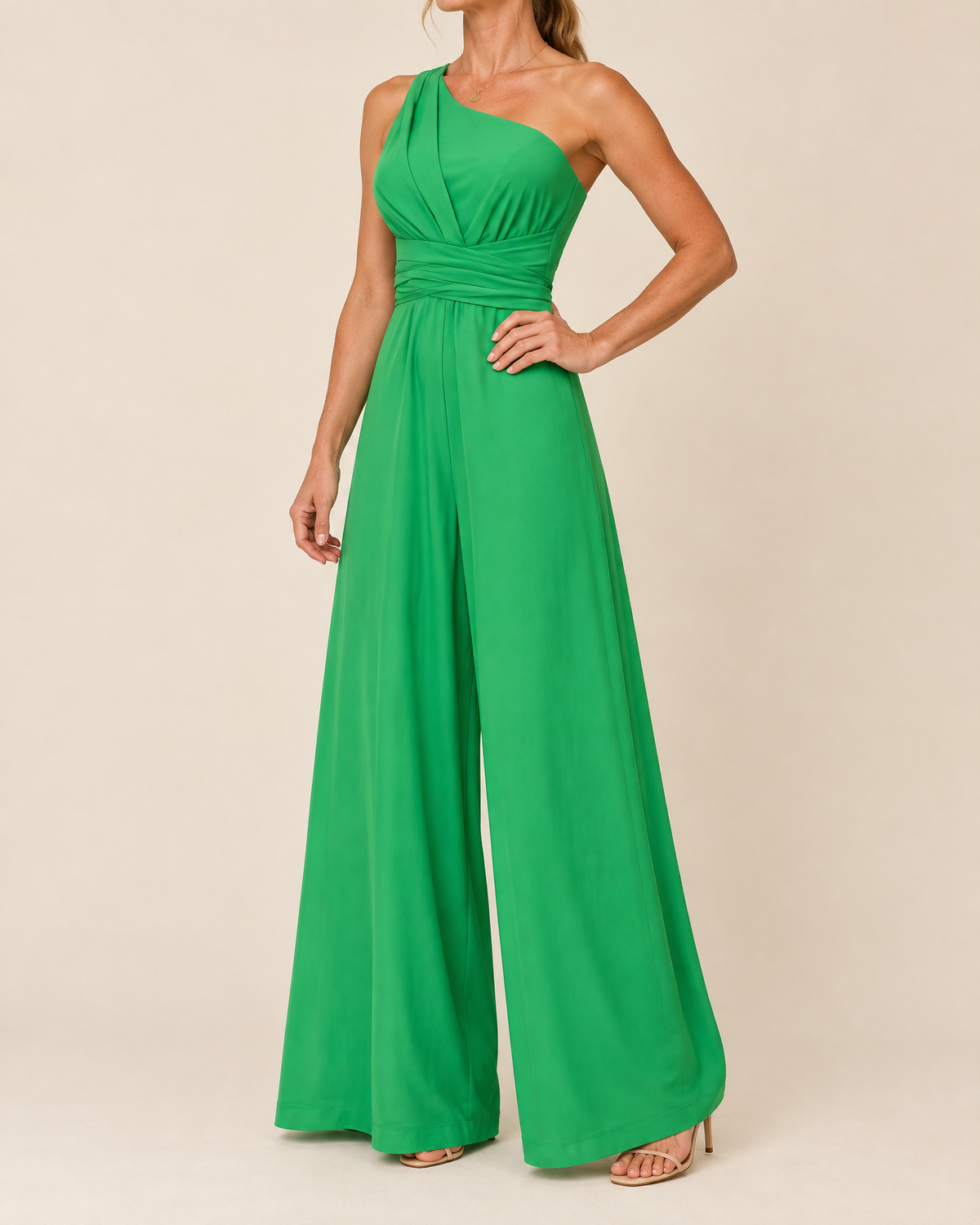 Constance - One Shoulder Wide Leg Jumpsuit