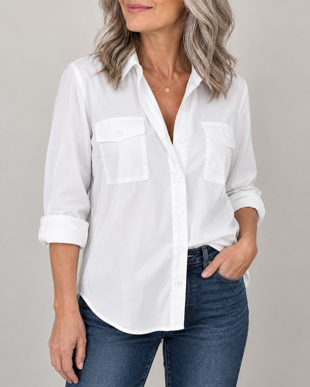 Louise - Pocket Detail Shirt
