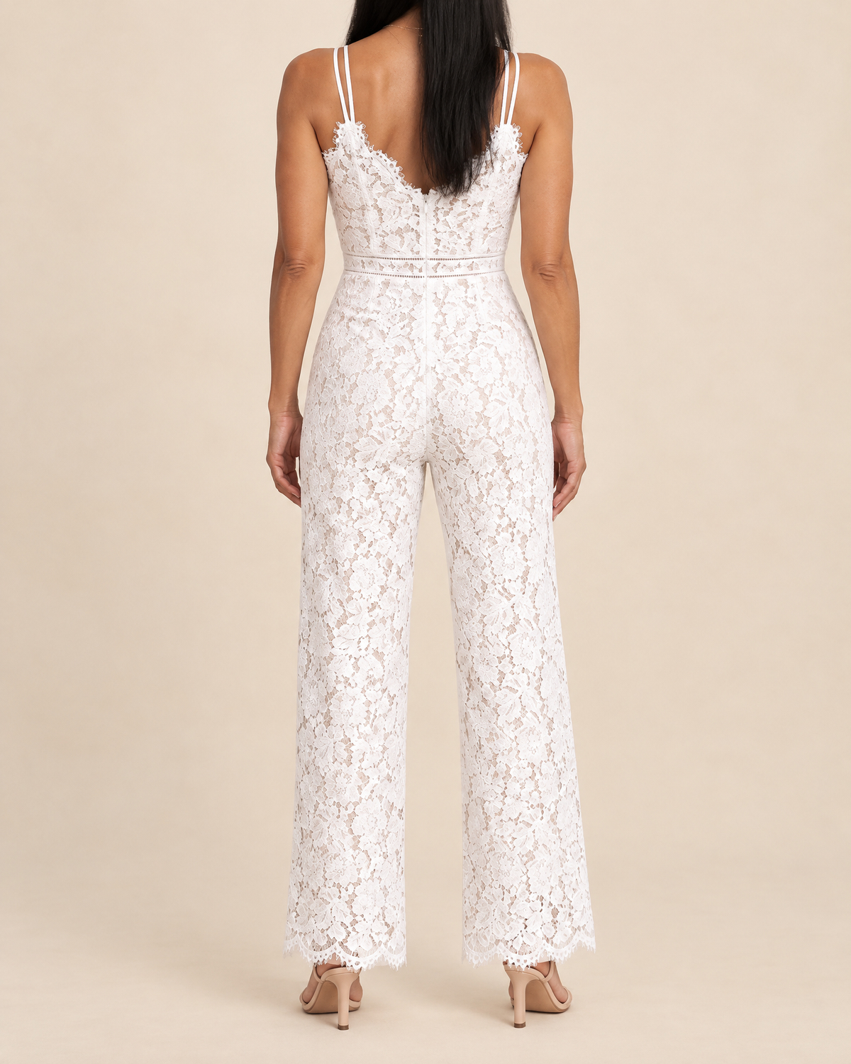 Victoire - Lace Wide Leg Jumpsuit