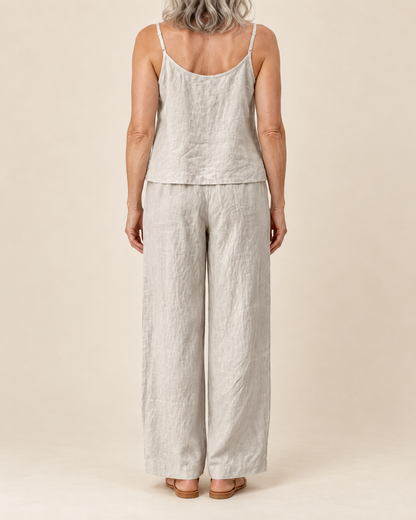 Odile - Cotton Linen Cami Set