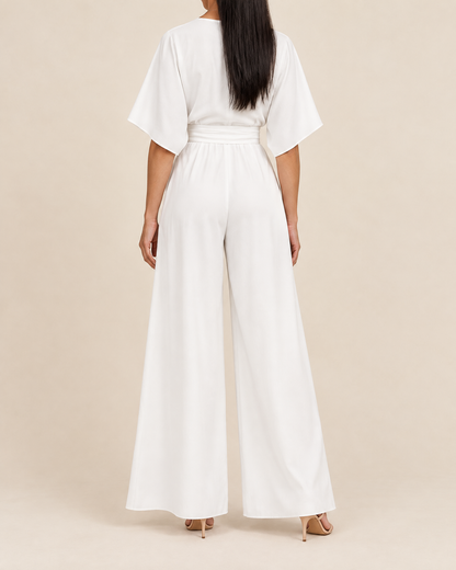 Eleonore - Kimono Sleeve Wide Leg Jumpsuit