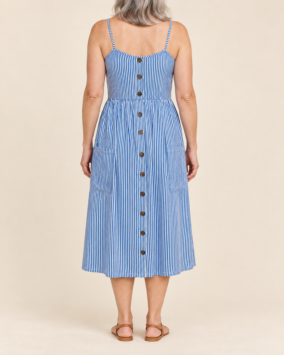 Agathe - Button Front Cami Dress