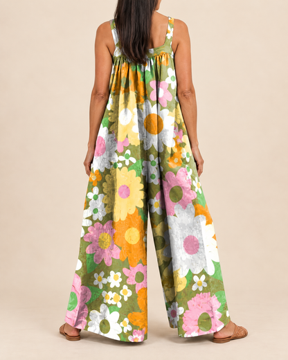 Clemence - Floral Wide Leg Jumpsuit