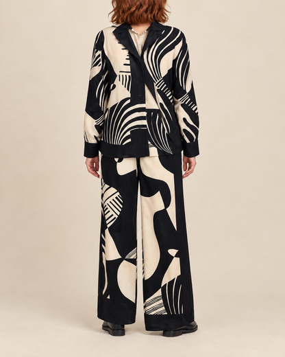 Octavie - Printed Shirt and Pants Set