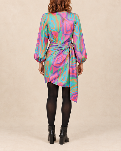Colombe - Printed Wrap Dress