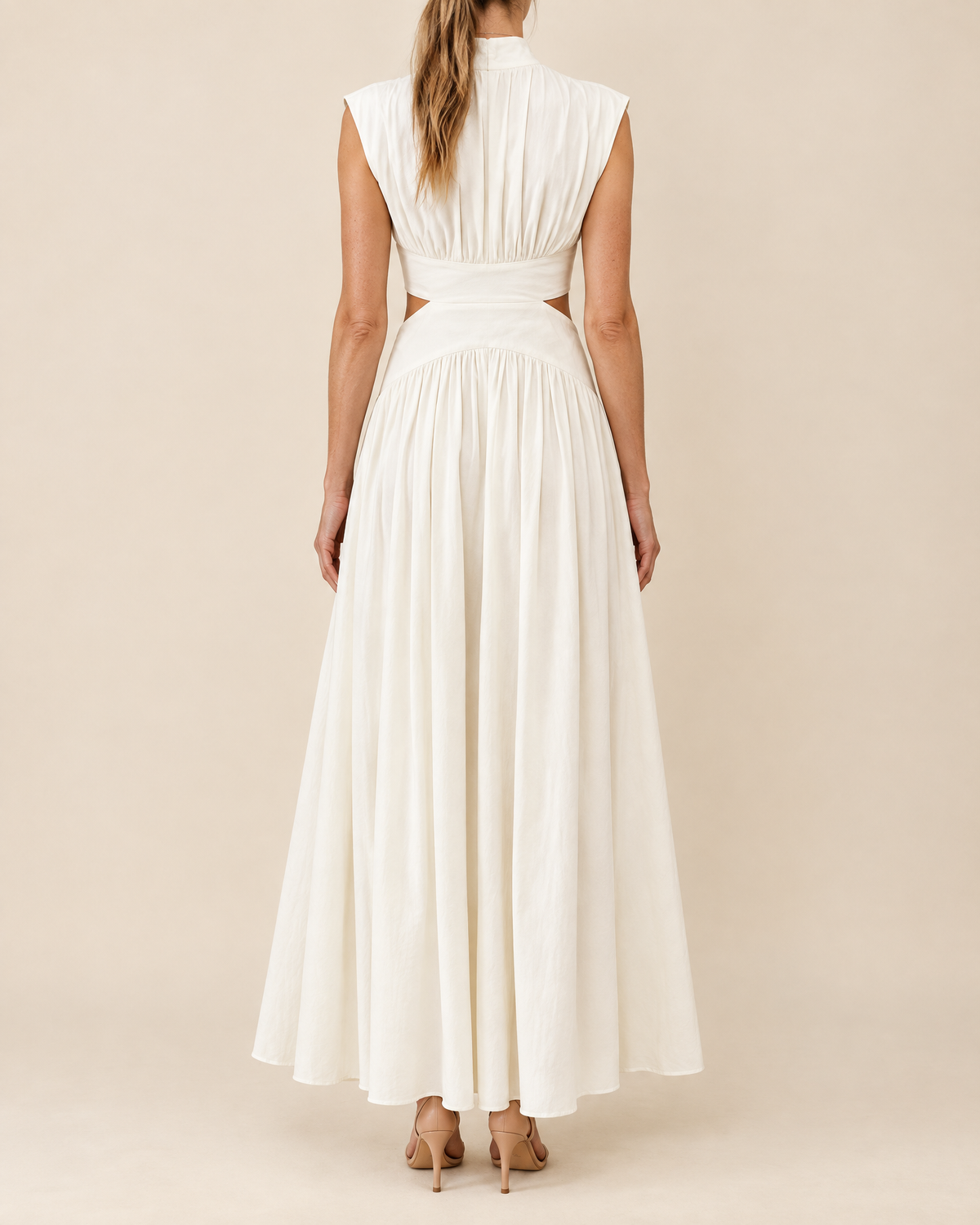 Diane - Mock Neck Cut Out Maxi Dress