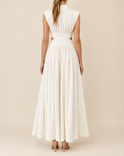 Diane - Mock Neck Cut Out Maxi Dress