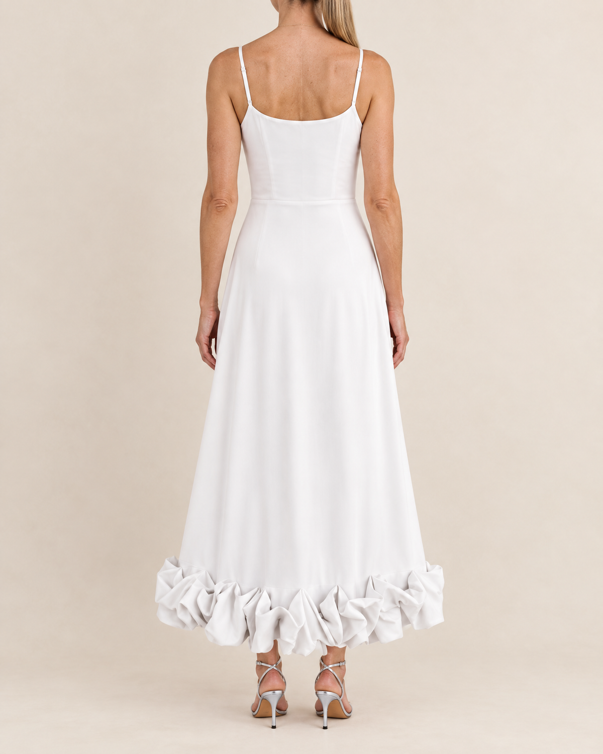 Rosine - Ruffle Hem Cami Maxi Dress
