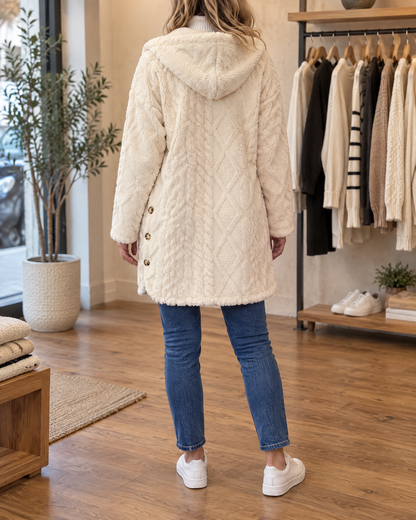 Corinne - Hooded Sherpa Jacket