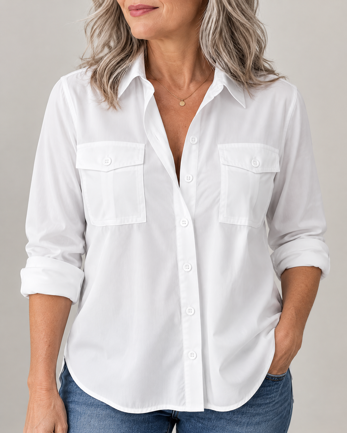 Louise - Pocket Detail Shirt