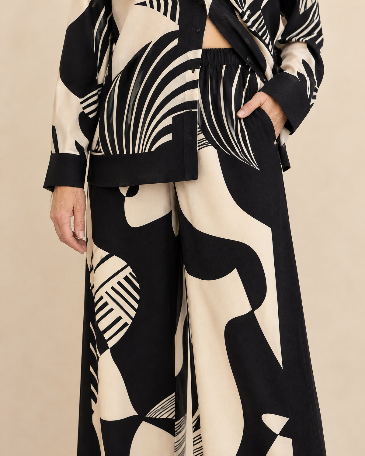 Octavie - Printed Shirt and Pants Set