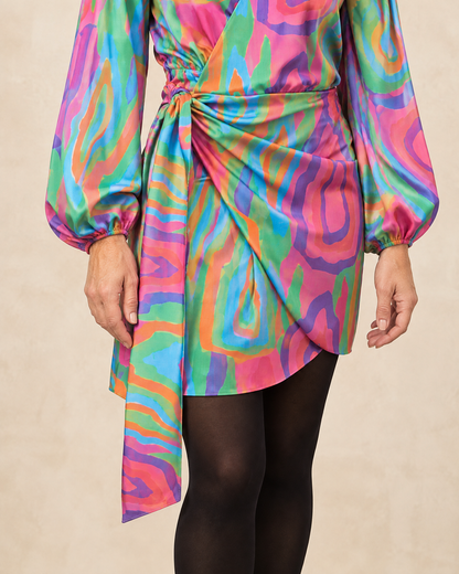 Colombe - Printed Wrap Dress