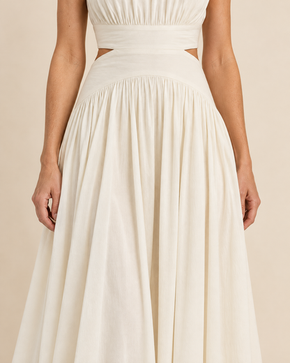 Diane - Mock Neck Cut Out Maxi Dress