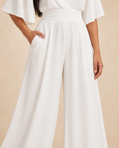 Eleonore - Kimono Sleeve Wide Leg Jumpsuit