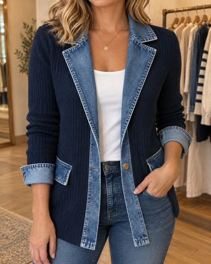 Clarisse - Knit and Denim Jacket