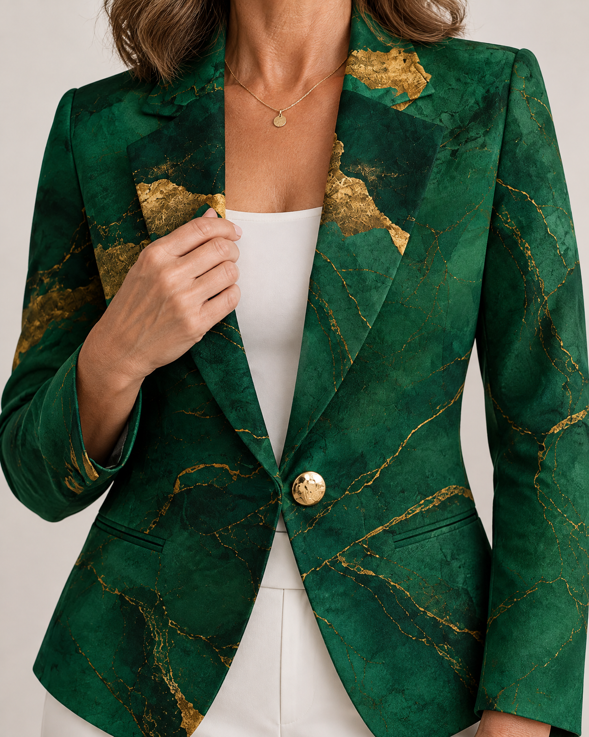 Josephine - Marble Print Blazer