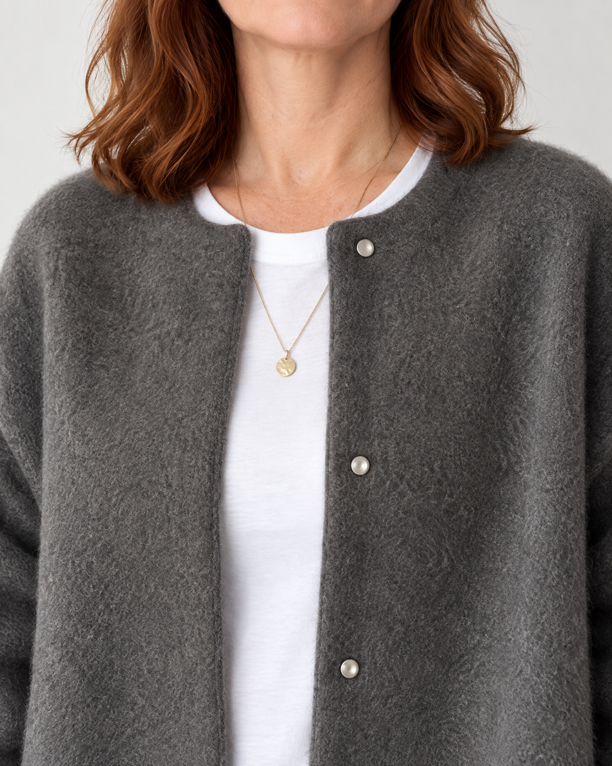Hortense - Wool-Look Button Jacket