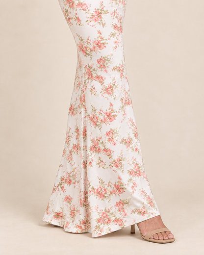 Adele - Floral Cami Fishtail Maxi Dress