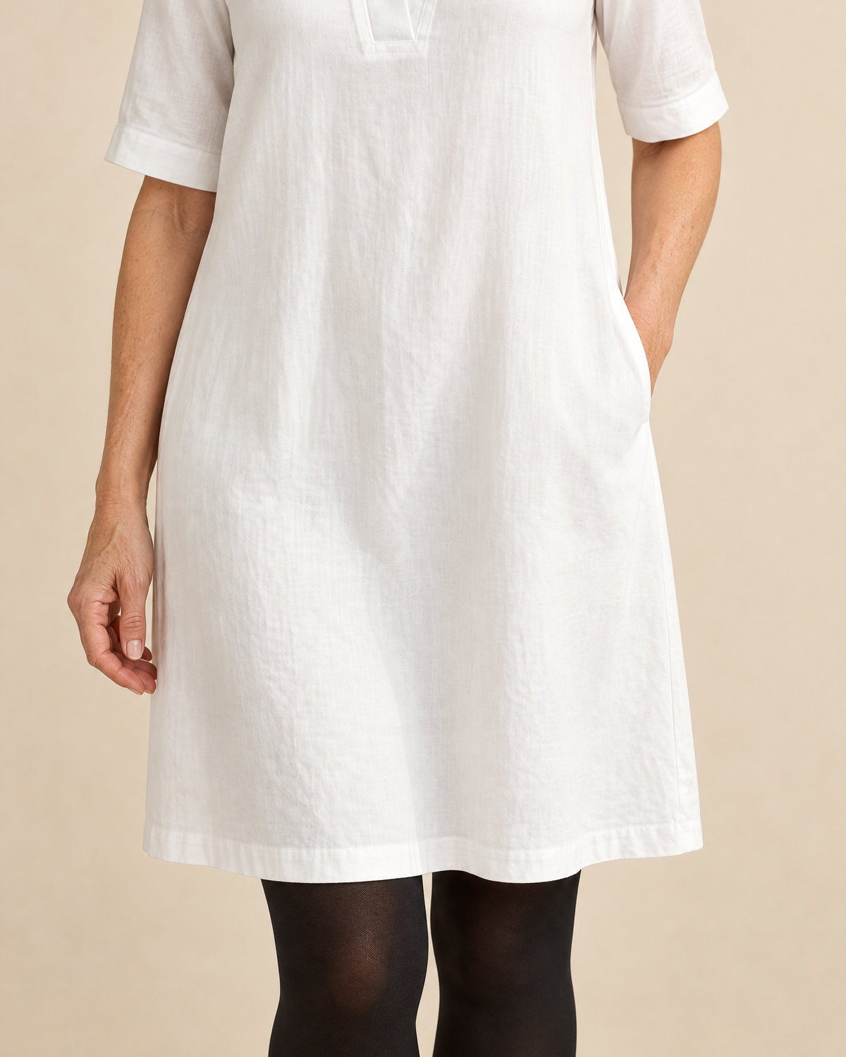 Irene - Notch Neck Shift Dress