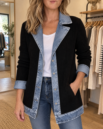 Clarisse - Knit and Denim Jacket