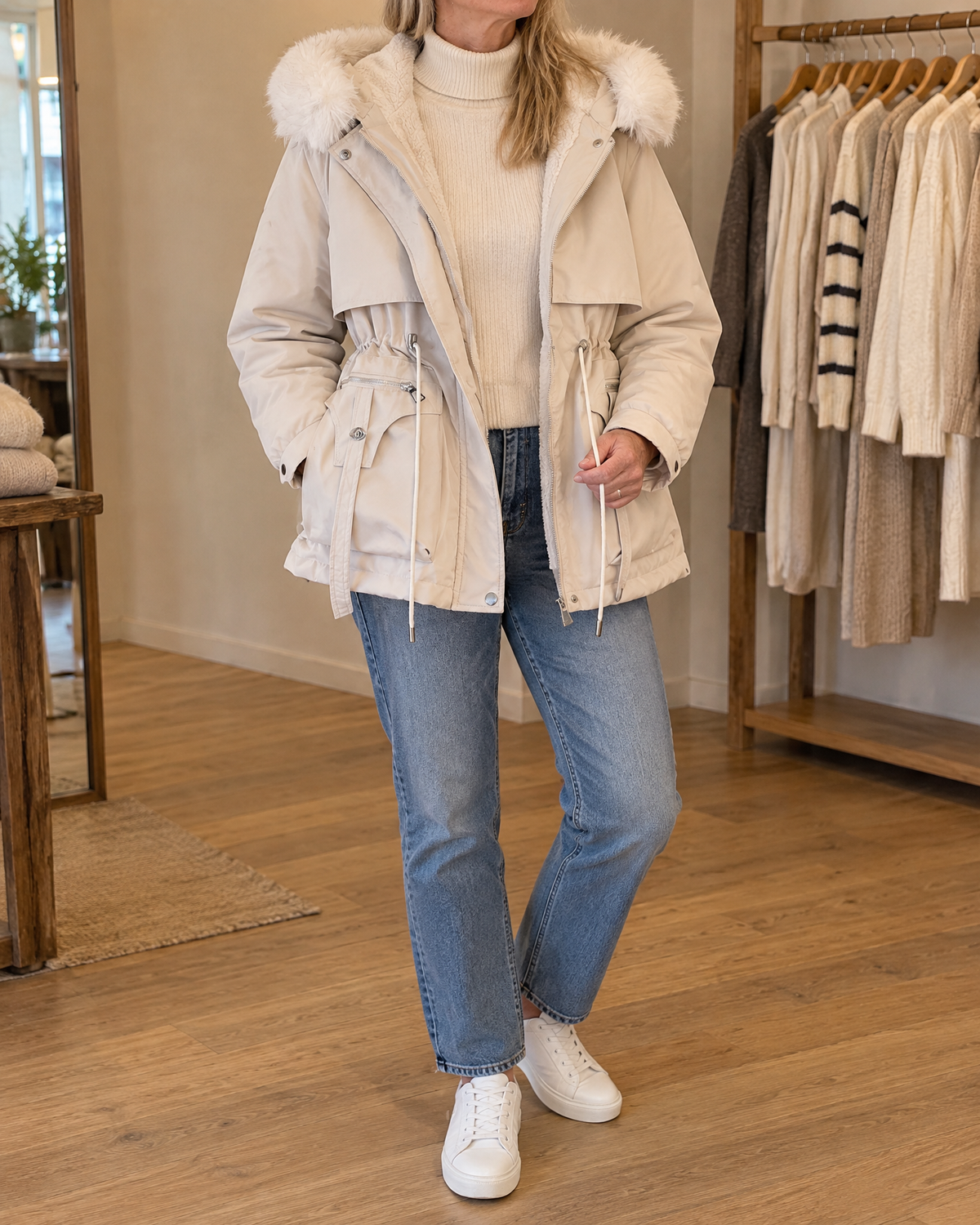 Brigitte - Faux Fur Hooded Parka